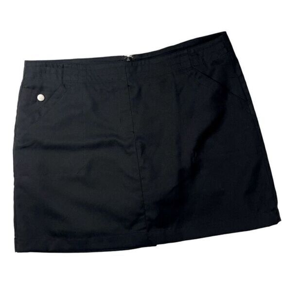 PGA Tour Black Golf Skirt With Built in Shorts Women’s Size 12 - Picture 1 of 9